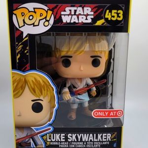 Starwars Luke Skywalker Funko Pop 453 Target Blacklight